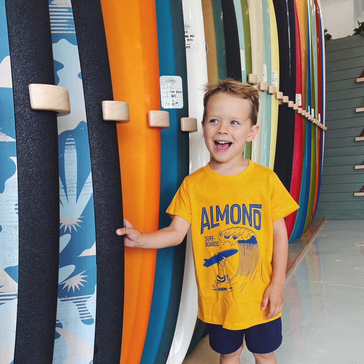 Kids' Almond Wave Pound Tee | Almond Surfboards & Designs