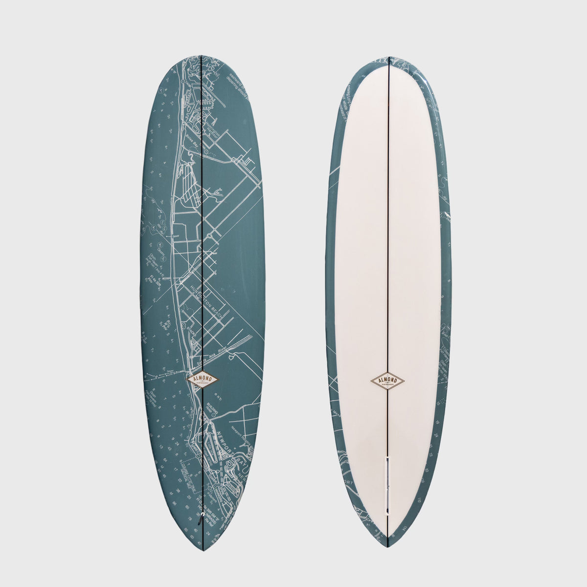 Nautical Chart Joy Huntington Beach Almond Surfboards & Designs