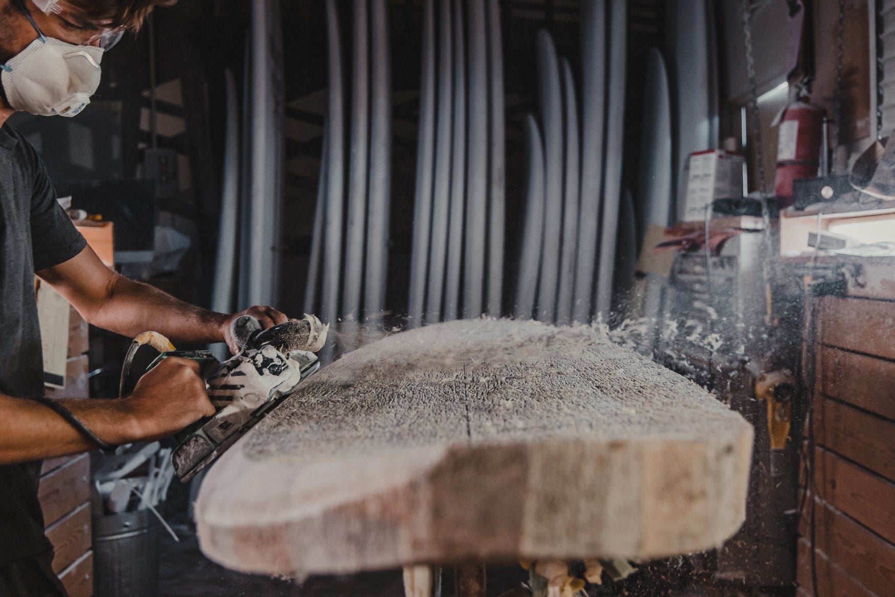 Shaping An Agave Surfboard Blank