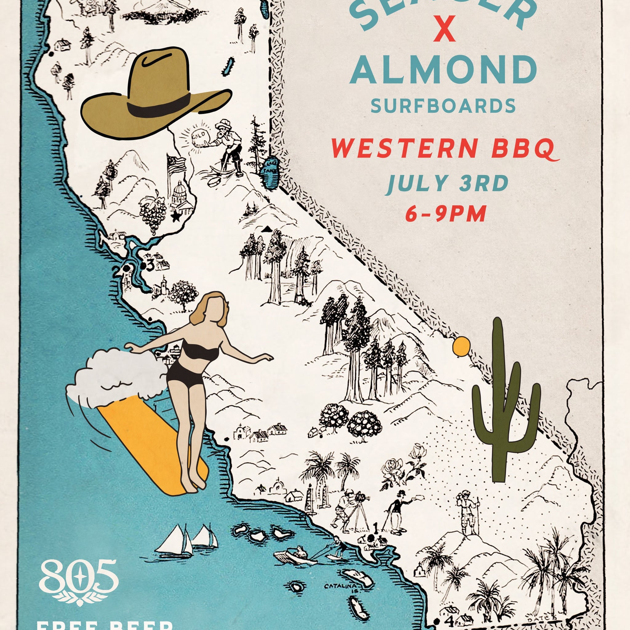 3rd of July BBQ @ Almond Surf Shop