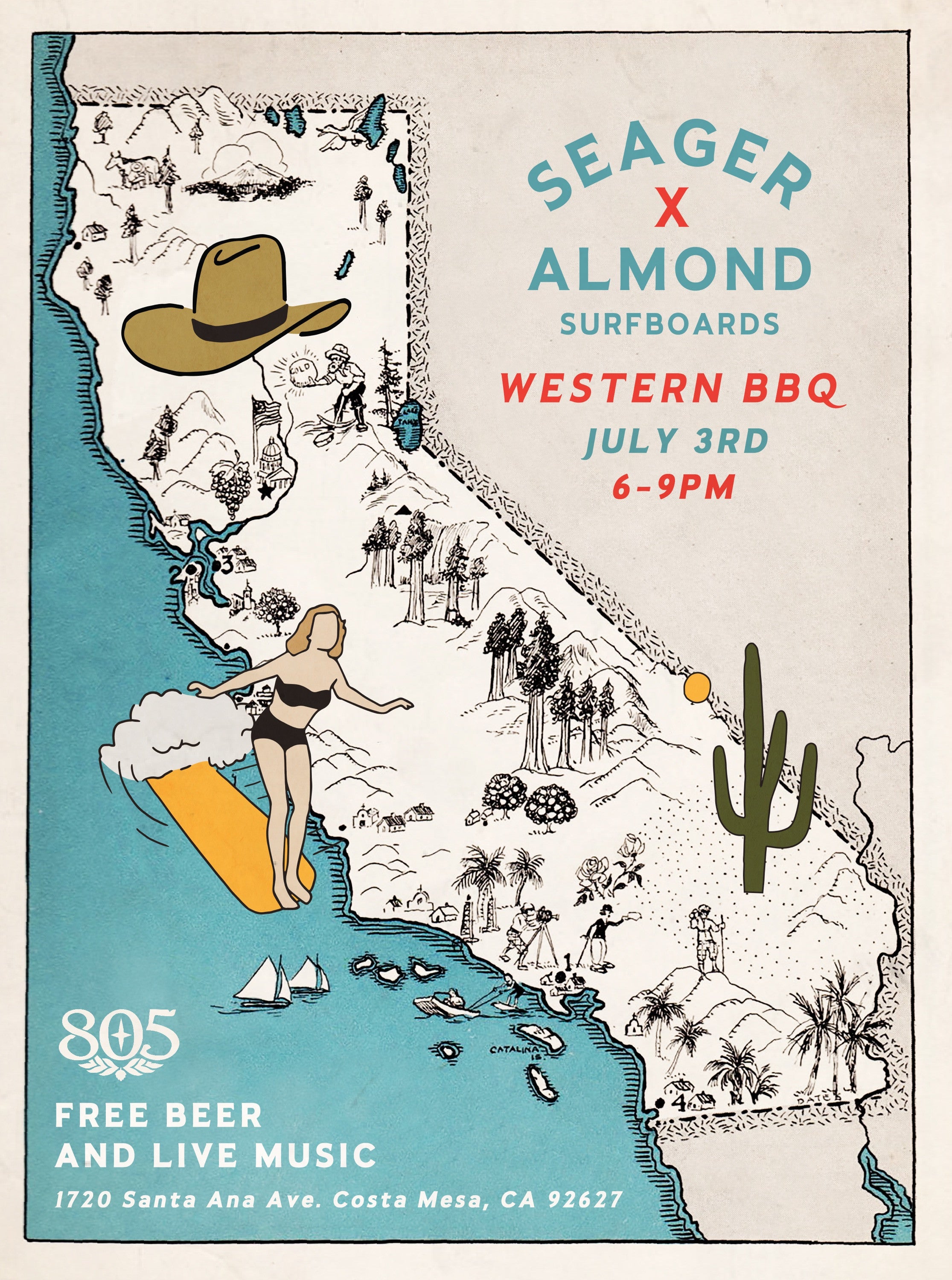 3rd of July BBQ @ Almond Surf Shop