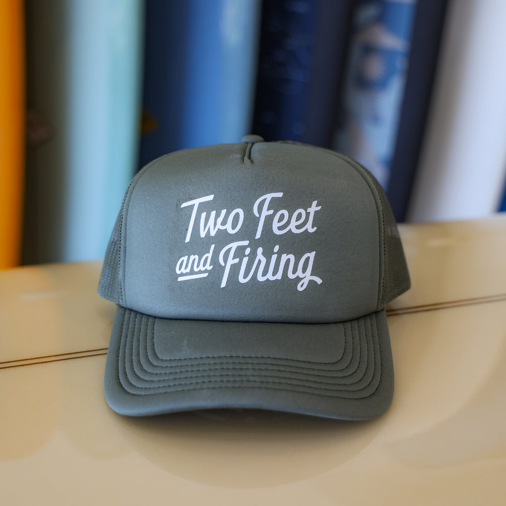 Two Feet & Firing Trucker Hat