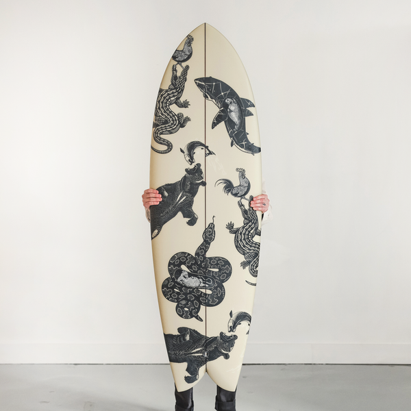 5'6 Fish | Never Worried (Tan) – Almond Surfboards & Designs