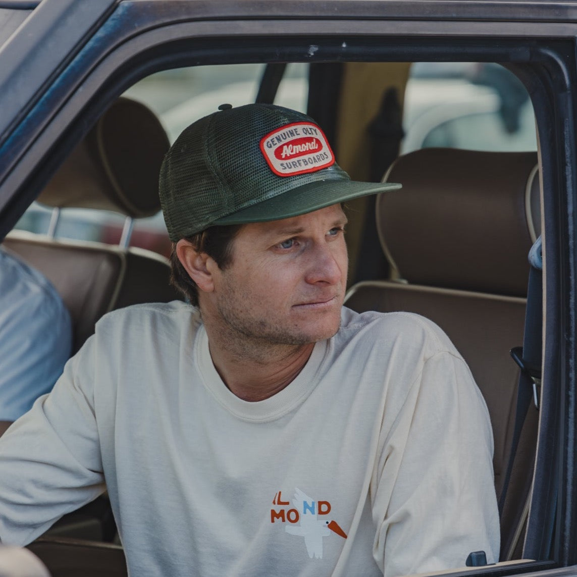 Genuine Mesh Trucker | Army Green – Almond Surfboards & Designs