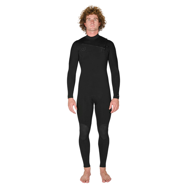 7 Seas 3-2 Full Chest Zip Wetsuit - Tonal Logos – Almond