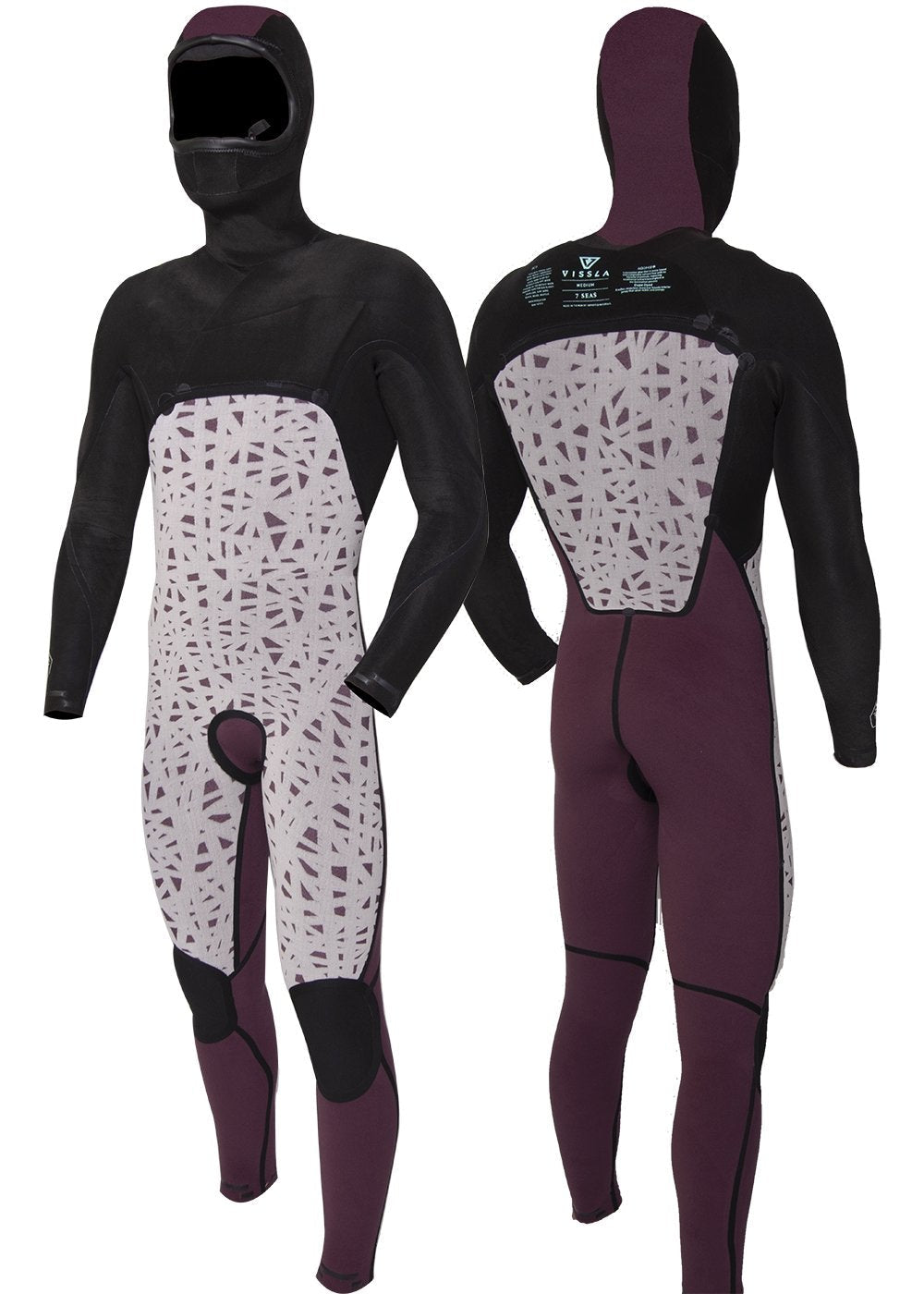 ALMOND - ALMOND/アーモンドウェットスーツ 7 Seas 5-4-3 Full Hooded Chest Zip Wetsuit | Almond