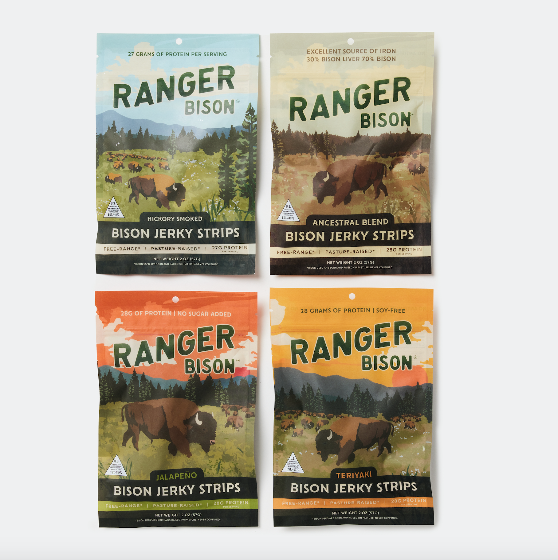 Ranger Fall Sampler Ranger Bison Jerky | Sampler Pack – Almond Surfboards & Designs