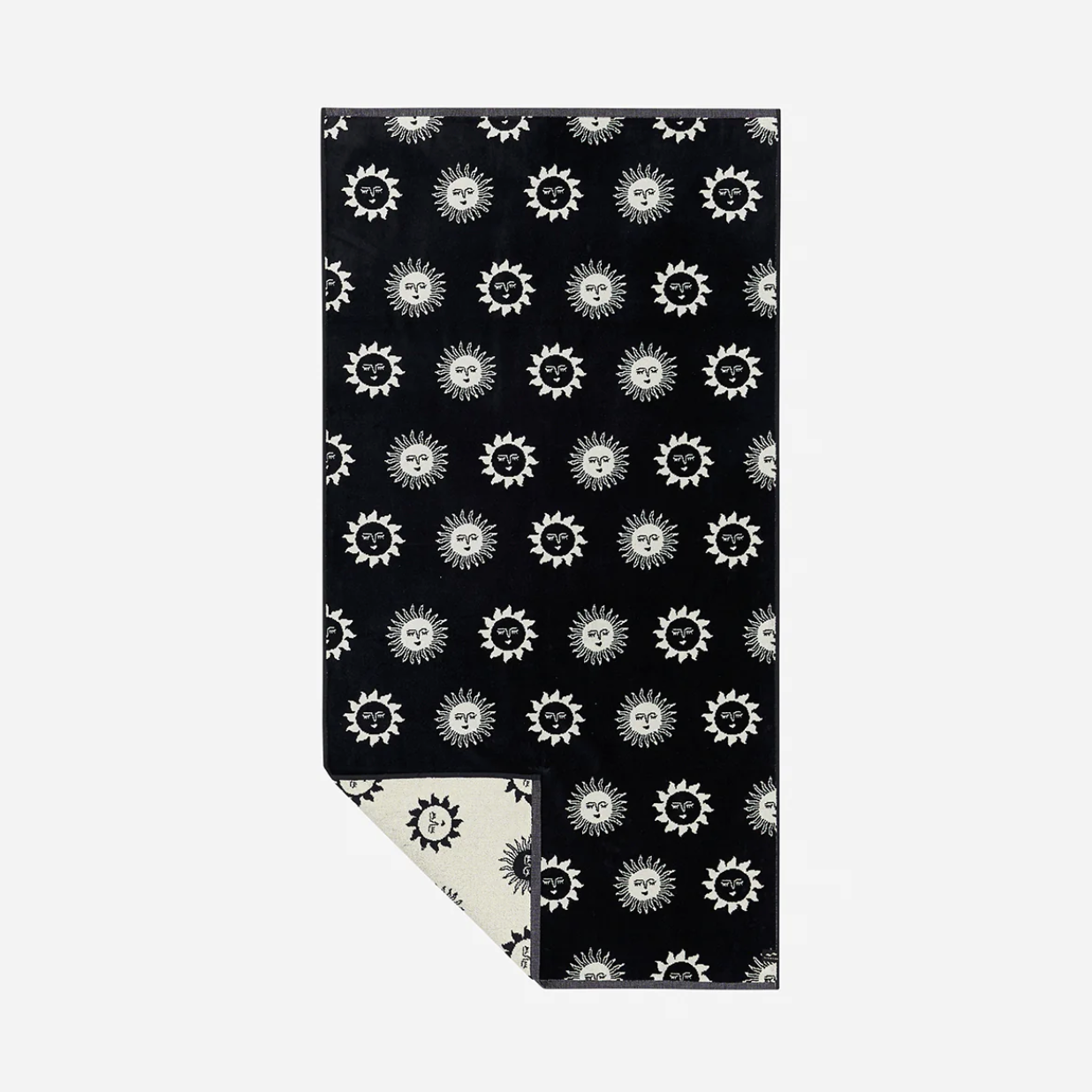 Sunburn Premium Woven Towel | Black