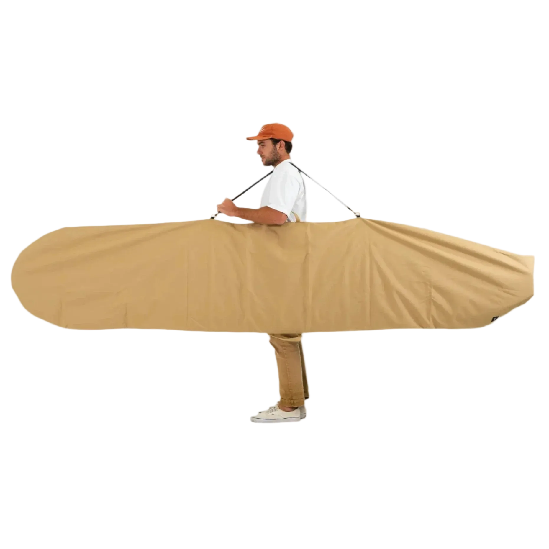 FARO Adjustable Canvas Surfboard Bag (tan color)