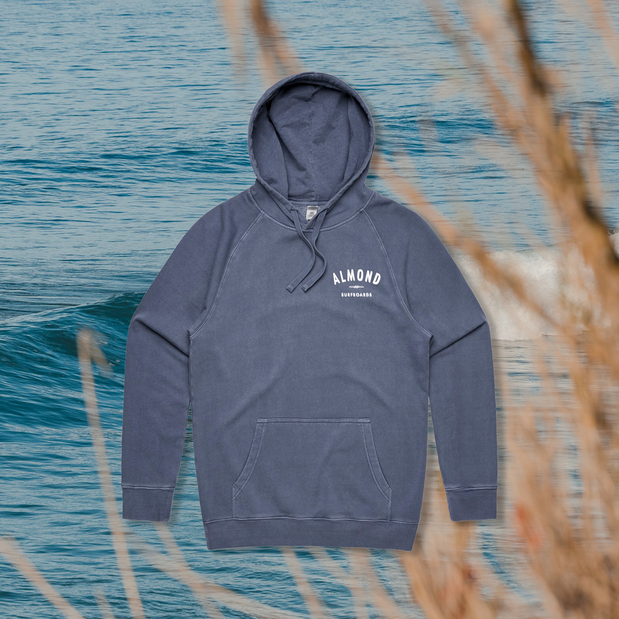 Surf Check Hoodie | Faded Blue
