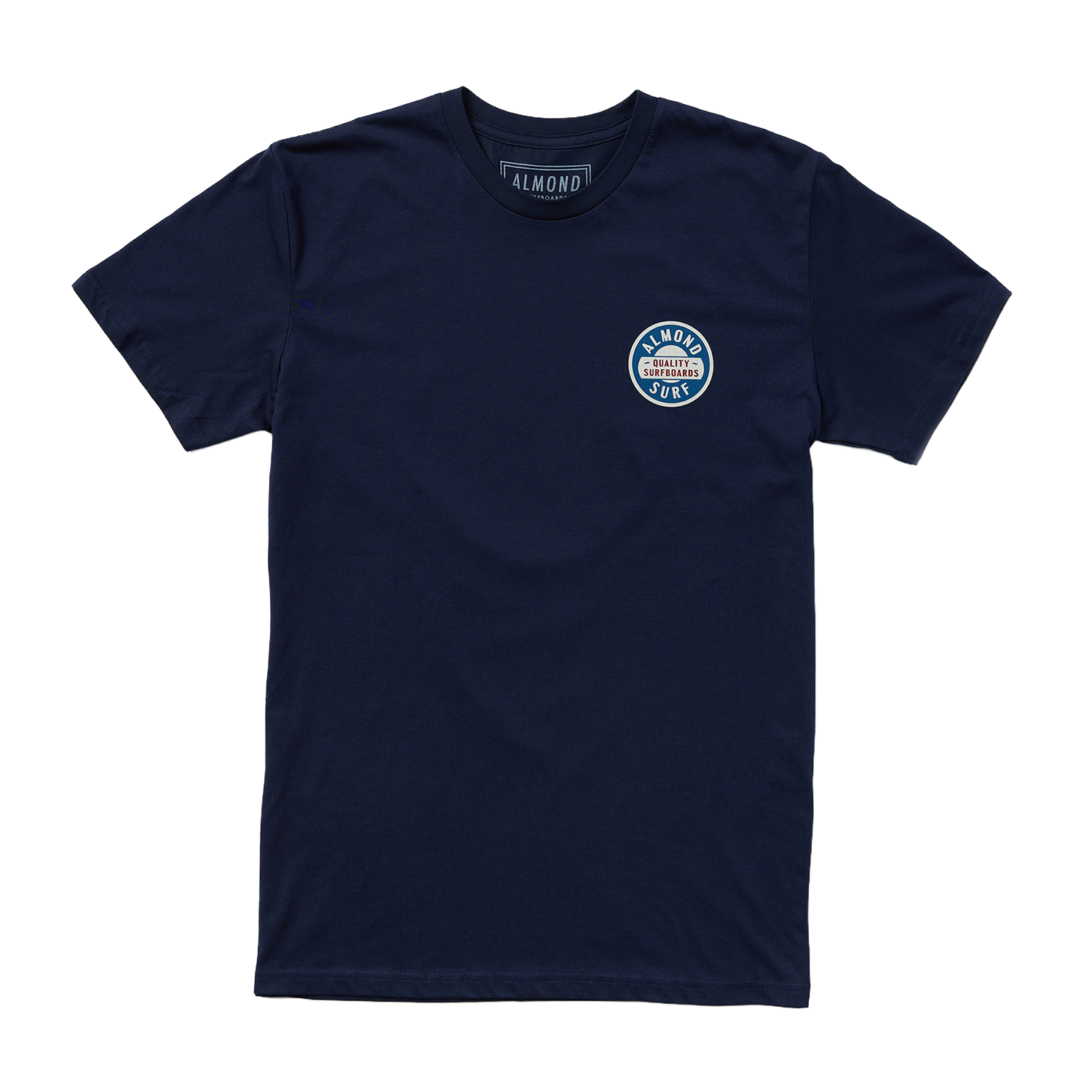 Almond Badge Tee | Navy