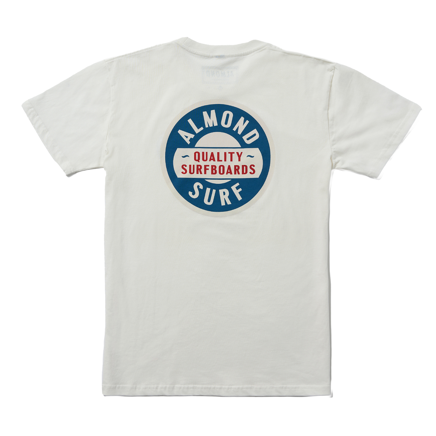 Almond Badge Tee | Vintage White