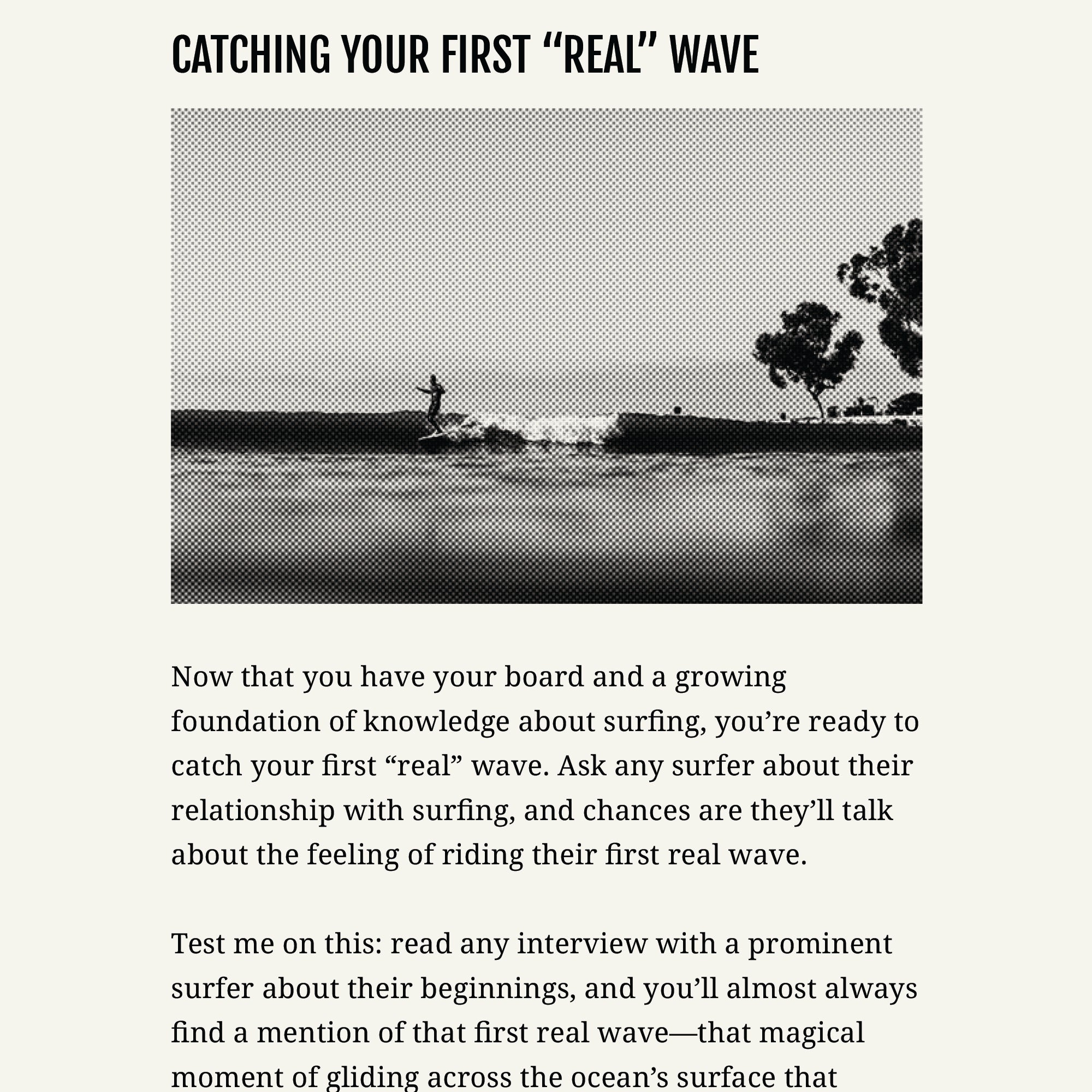 Almond's Guide to Your First Year of Surfing