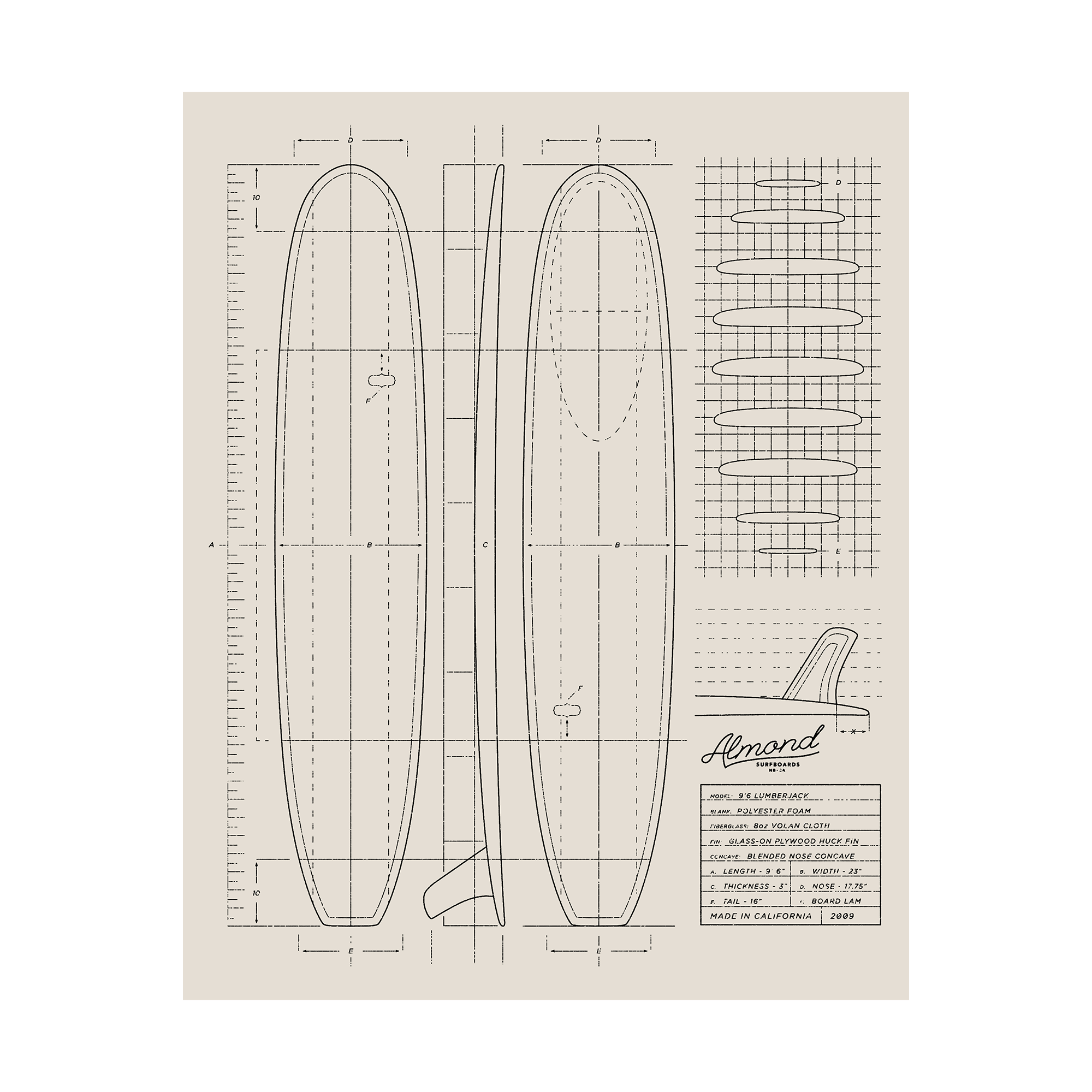Lumberjack Plans | Poster | Natural