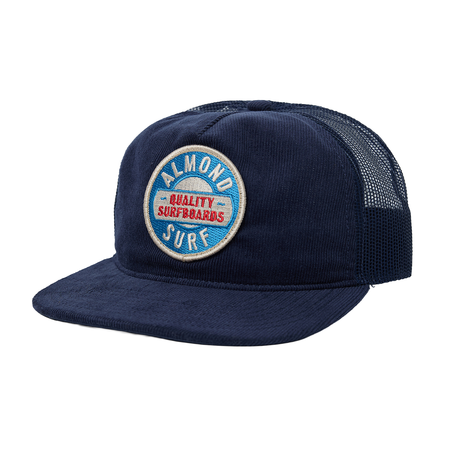 Surf Badge Hat | Navy Cord Trucker
