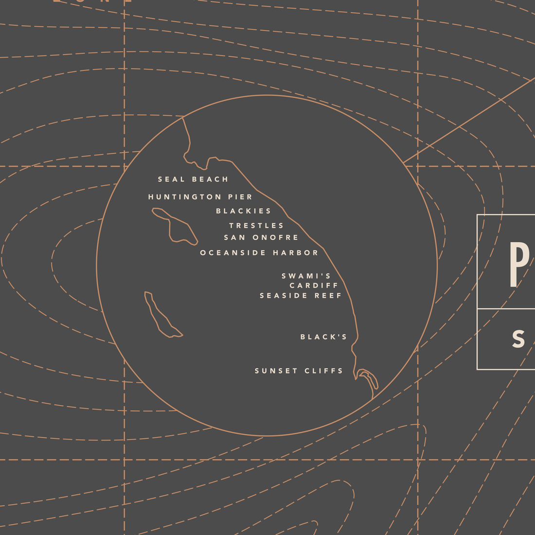 Pacific Surf Spots | Poster