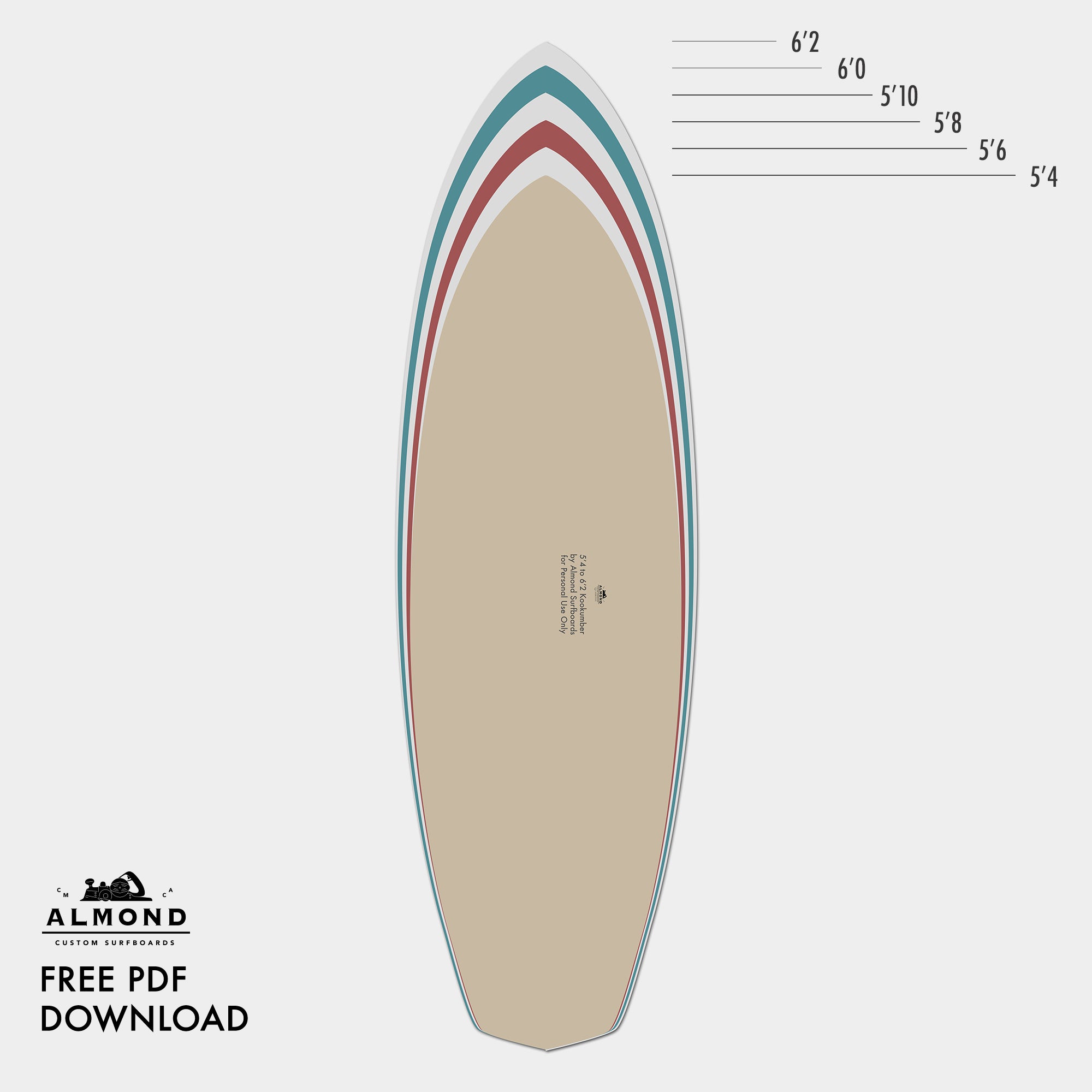Free Printable Surfboard Template Printable FREE Templates