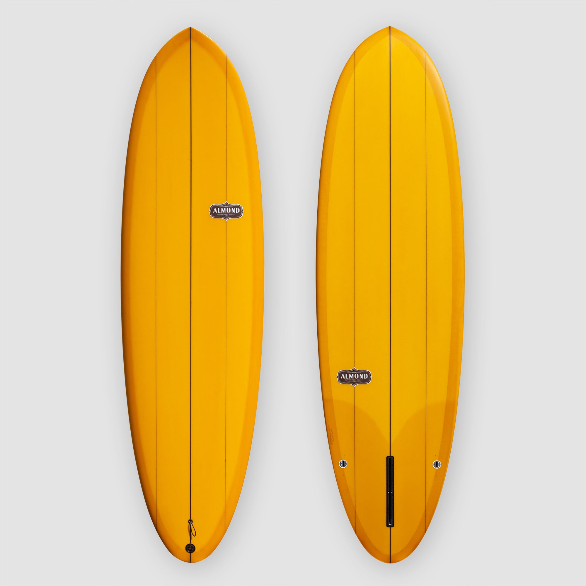 Almond foam outlet surfboard